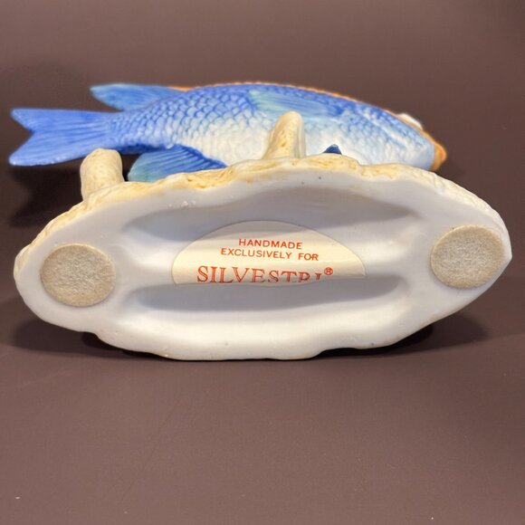 Vintage Silvestri Fish Sculpture 1980's-90s Nautical Home Decor Bathroom Accents - Picture 7 of 10